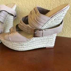 ALDO Tan Wedge Sandals